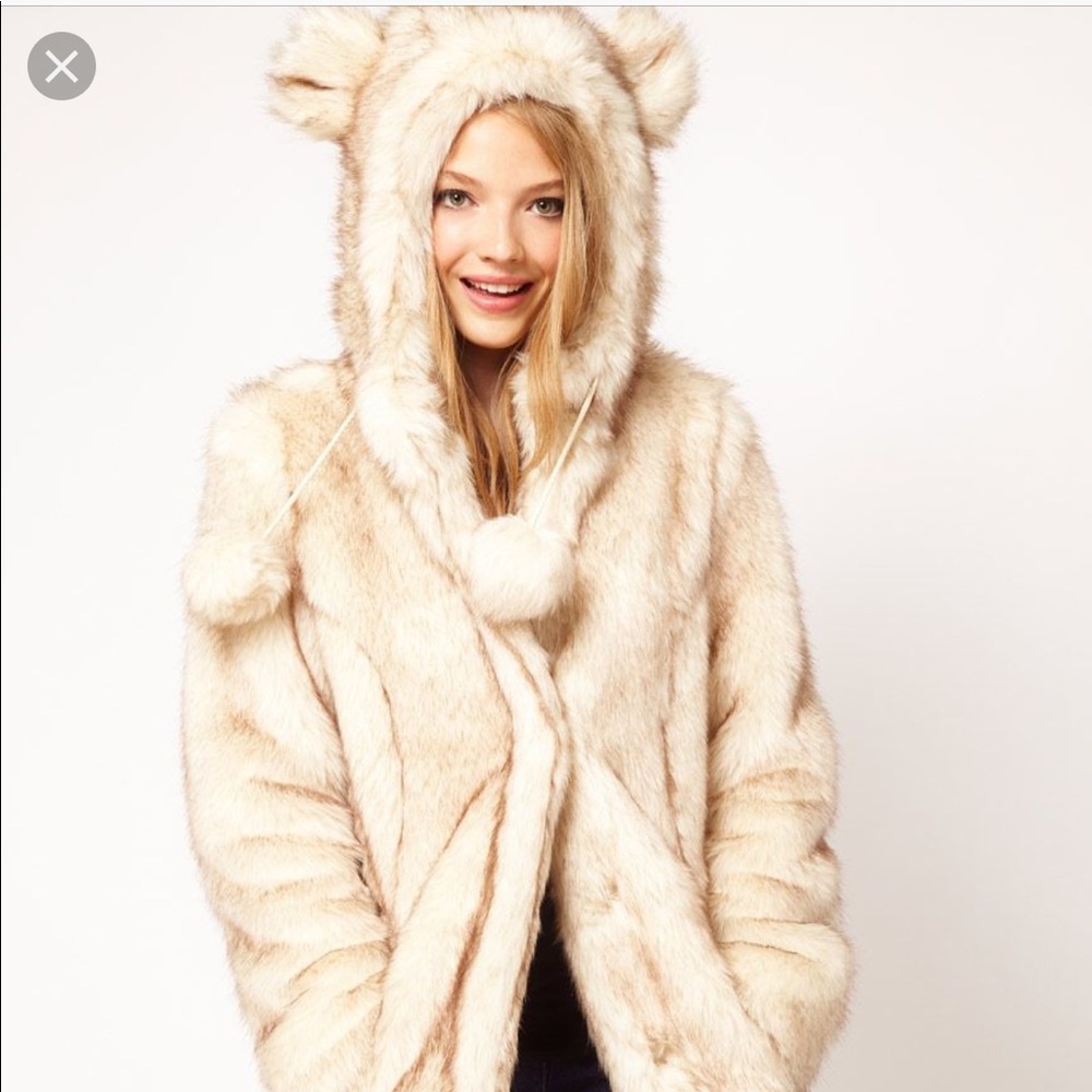 ISO ASOS Faux Fur Hooded Coat
